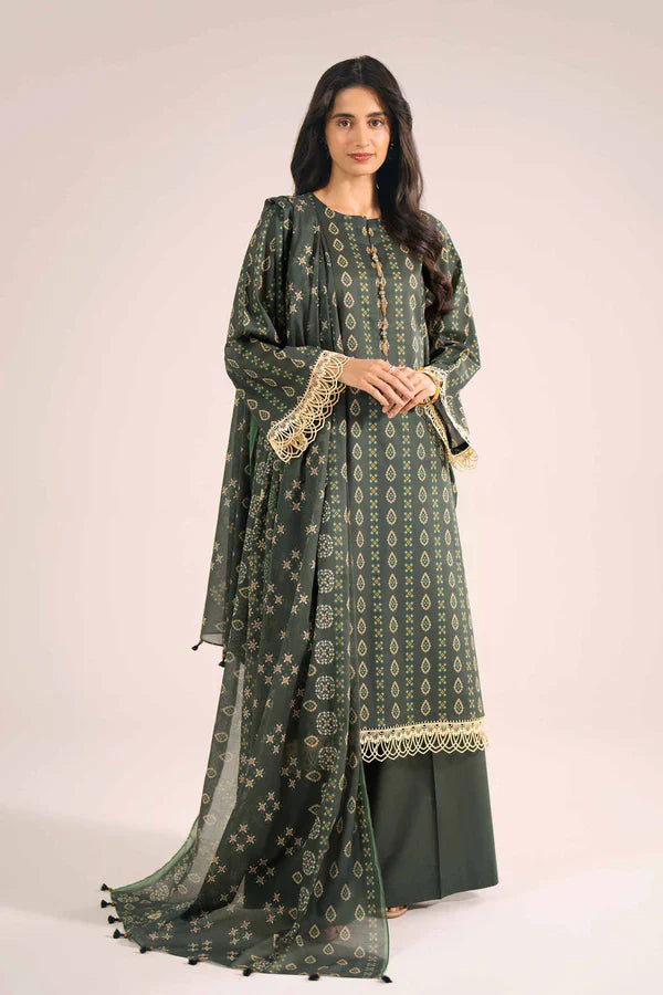 BIN-TE-NAAZ 3PC LAWN NISHAT