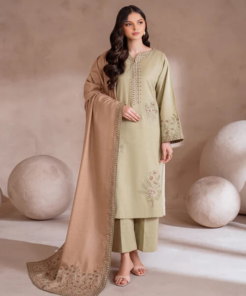 UE-359 Embroidered Khaddar