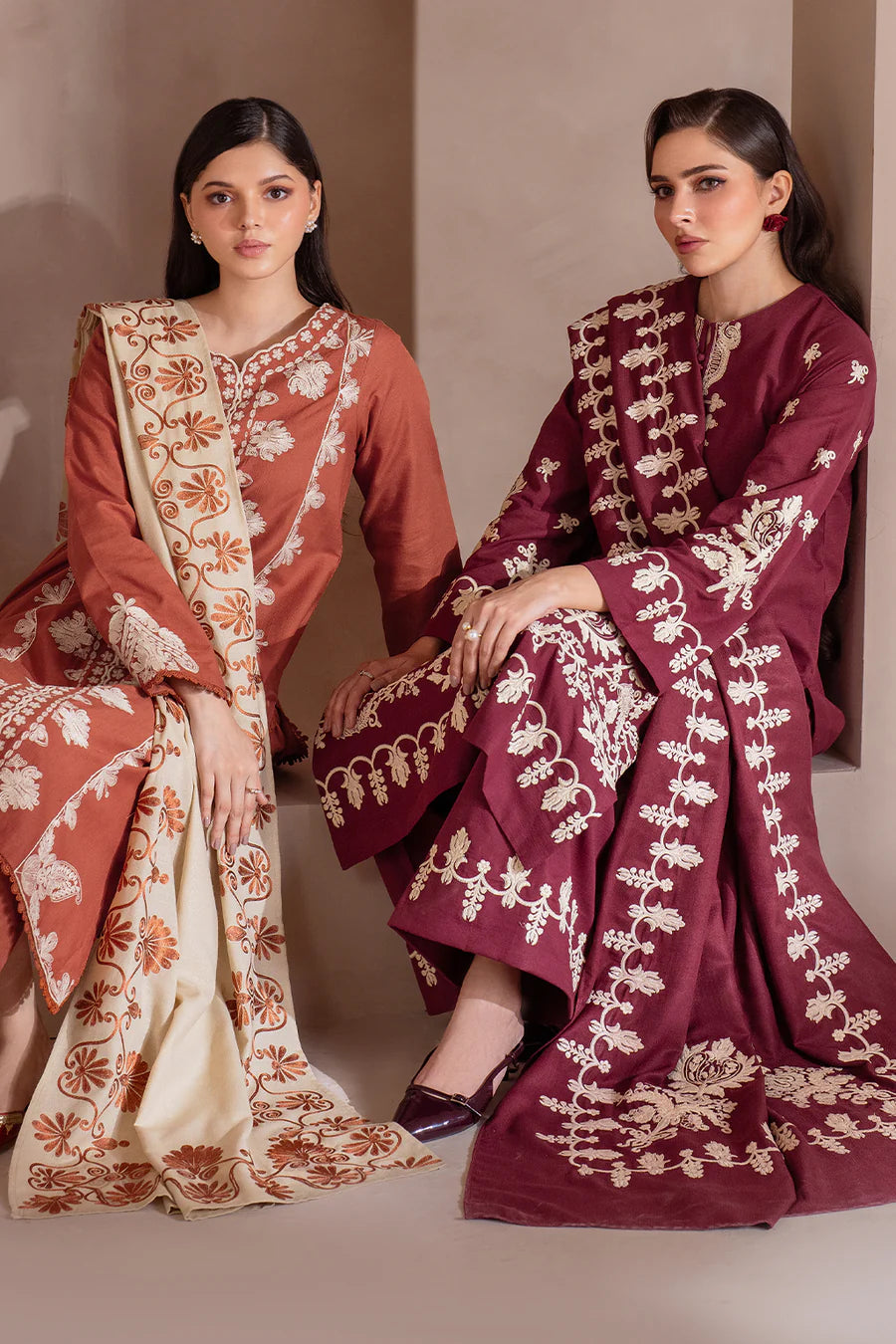 UE-362 Embroidered Khaddar