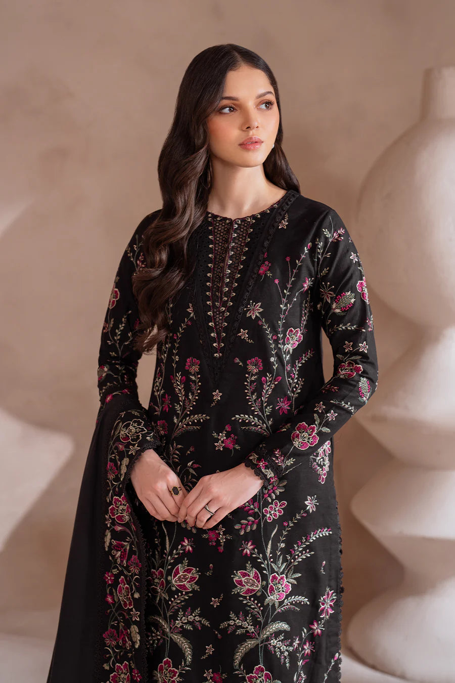 UE-380 Embroidered Khaddar