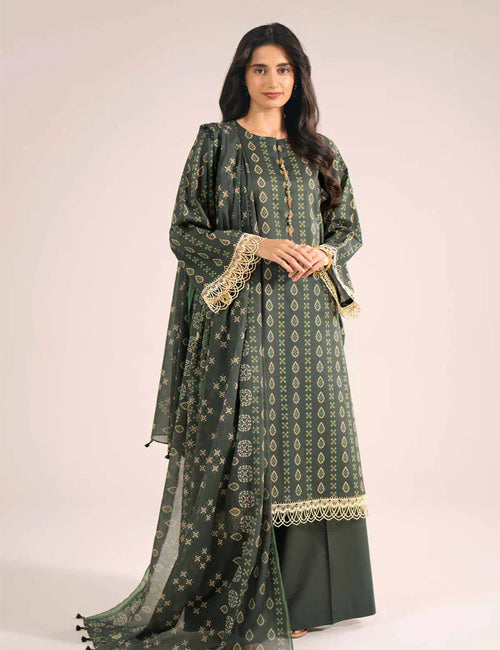 BIN-TE-NAAZ 3PC LAWN NISHAT