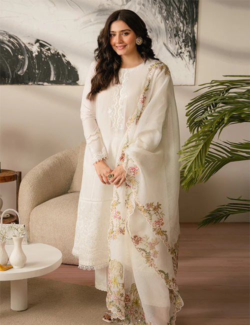 SYLVAN FLARE-3 PIECE EMBROIDERED LAWN SUIT