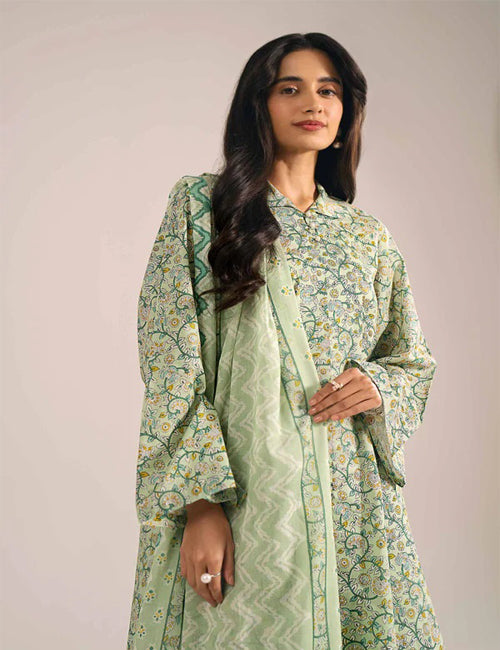 SANAYA  3PC LAWN NISHAT